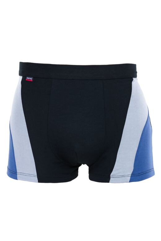 Pánske boxerky Bambus s pruhom čierné