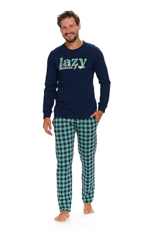 Pánske pyžamo Lazy tmavomodré