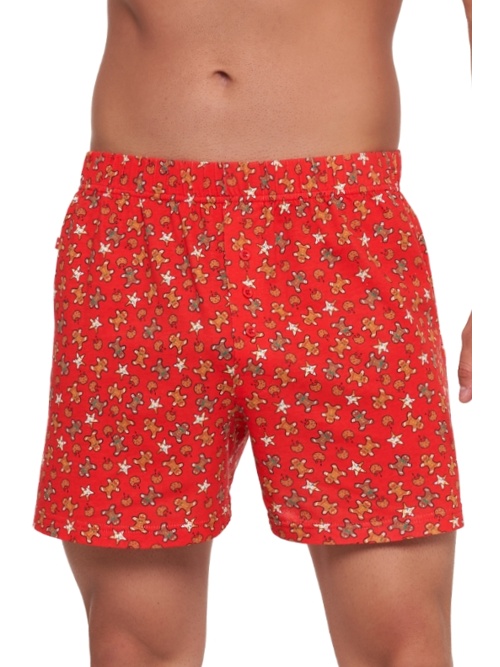 Vánoční trenýrky s perníčky červené