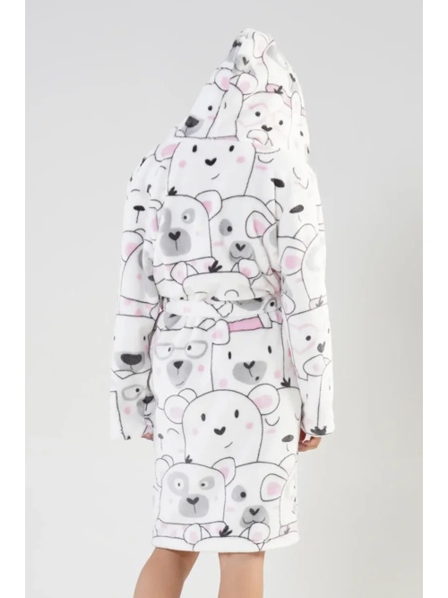 Biały szlafrok dziecięcy Polar Bear