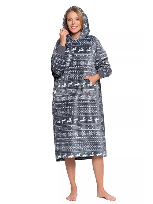 Jule maxi pulóver, norvég mintás