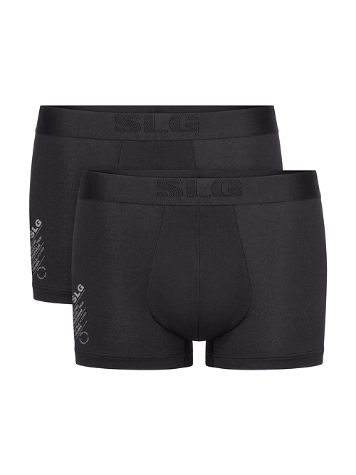 2pack boxeri bărbați SLOGGI Base Soft Shorts Modal negru