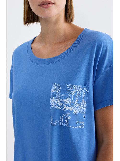 Koszula nocna Triumph NDK X 02 niebieska