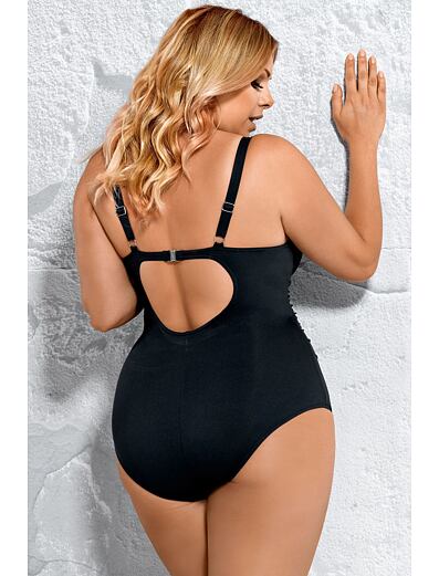 Gemma egyrészes push-up fürdőruha, fekete