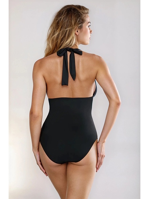 Jednoczęściowy damski kostium kąpielowy Jasmine w kolorze czarnym
