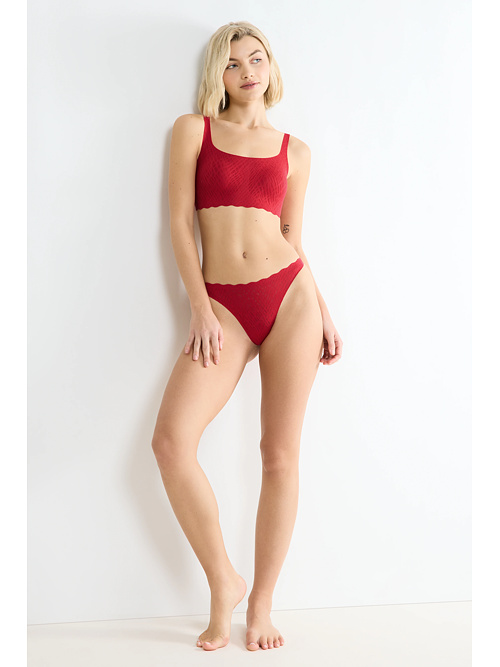 Biustonosz Sloggi ZERO FEEL BLISS Festive top czerwony