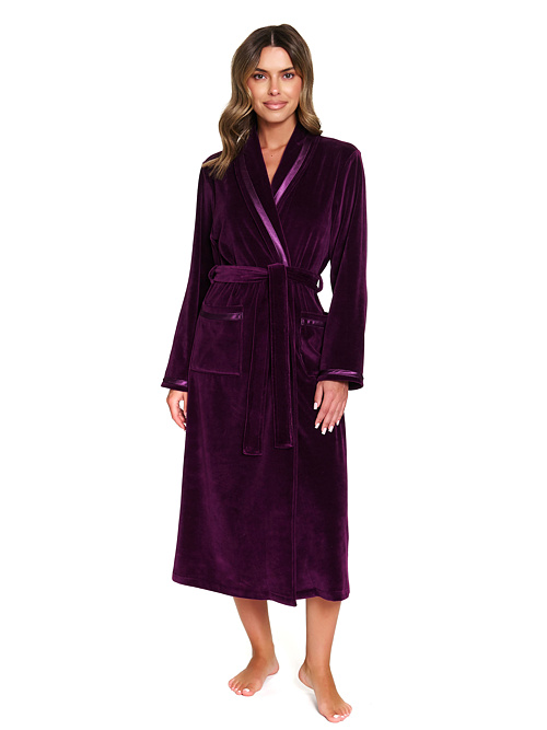 Dámsky velúrový župan Sofie burgundy