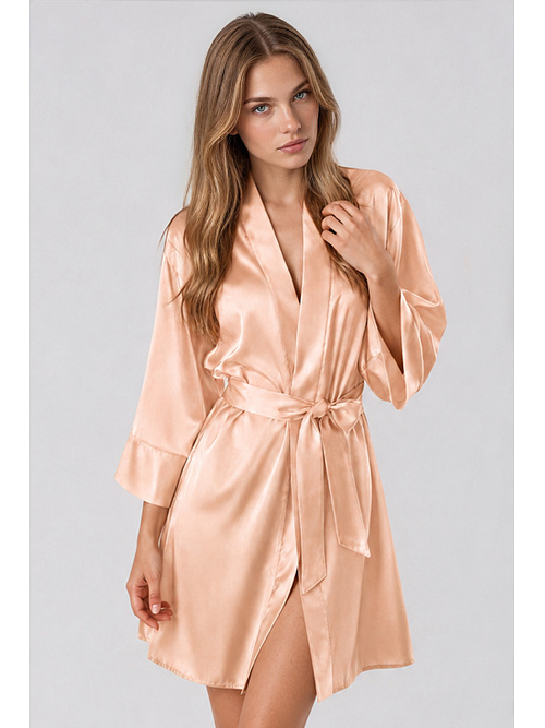 Elegantní saténový župan Panama nude