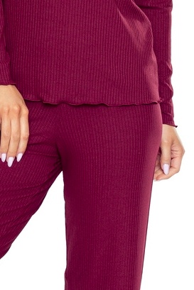 Dámske pyžamo Rosaria vínovej farby