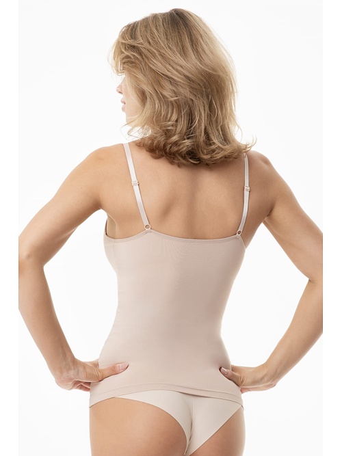 Tílko s podprsenkou Simple Cami Top Bra béžové