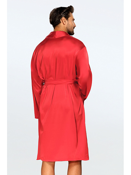 Pánsky saténový župan Lukas červený