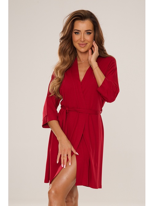 Dámsky viskózový župan Visa bordový