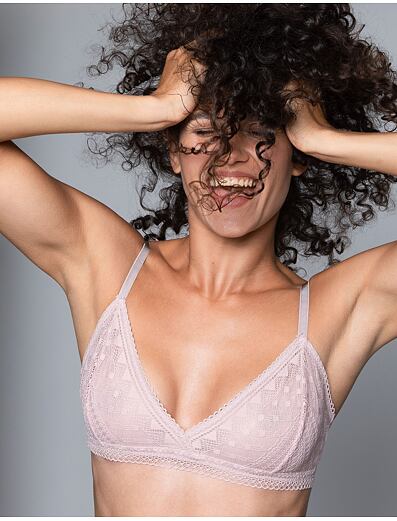 Sutien bralette 5016 roz deschis