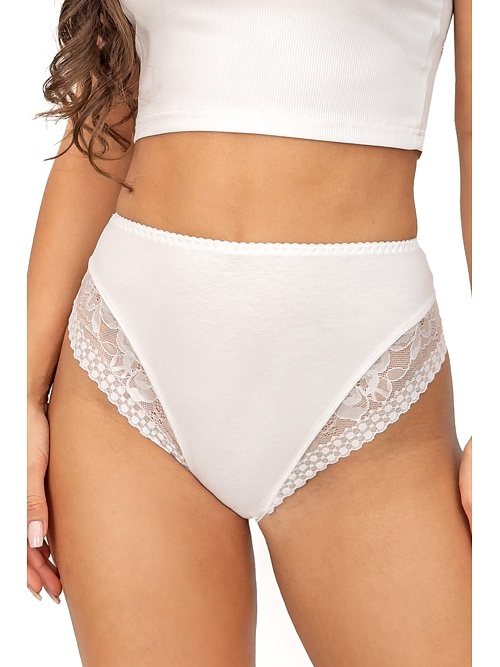 235 csipkés bugyi, ekrü