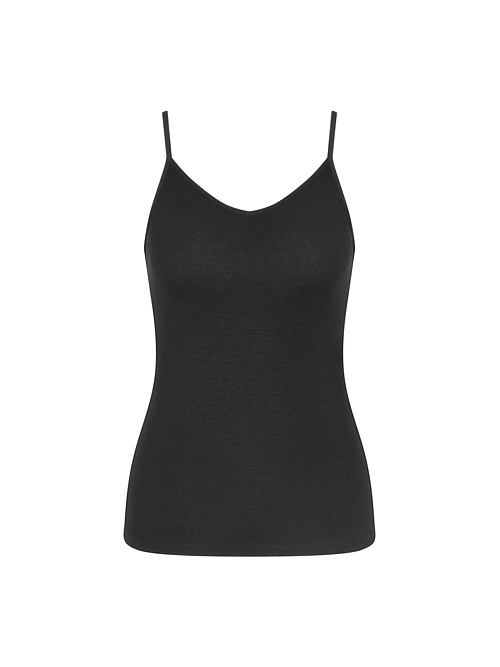 Damska koszulka Triumph Beauty Layers Spaghetti Top Wool Black