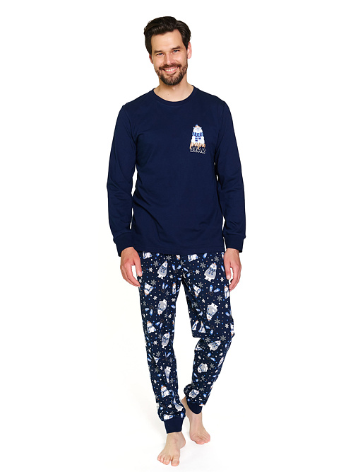 Piżama męska Papa Bear granatowa