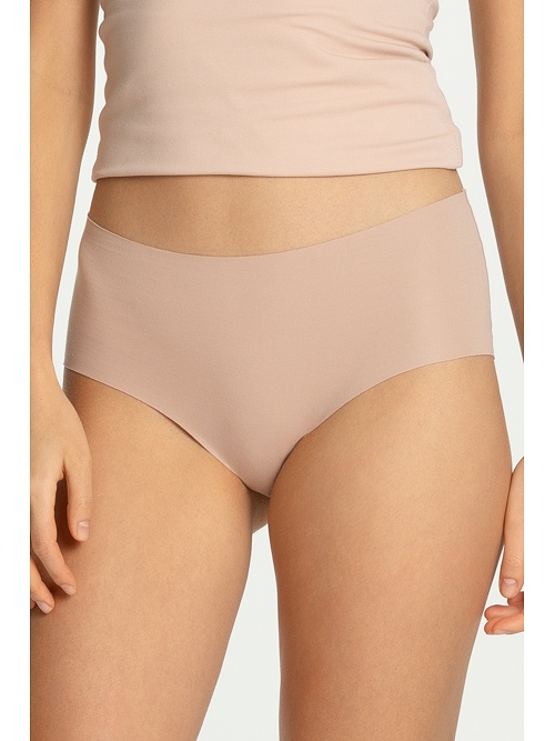 Chiloți fără cusături din bumbac Cotton mood MAXI bej