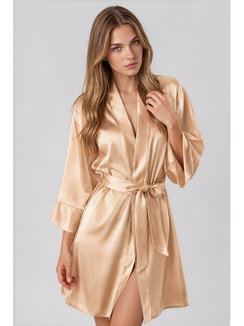 Elegantný saténový župan Panama nude