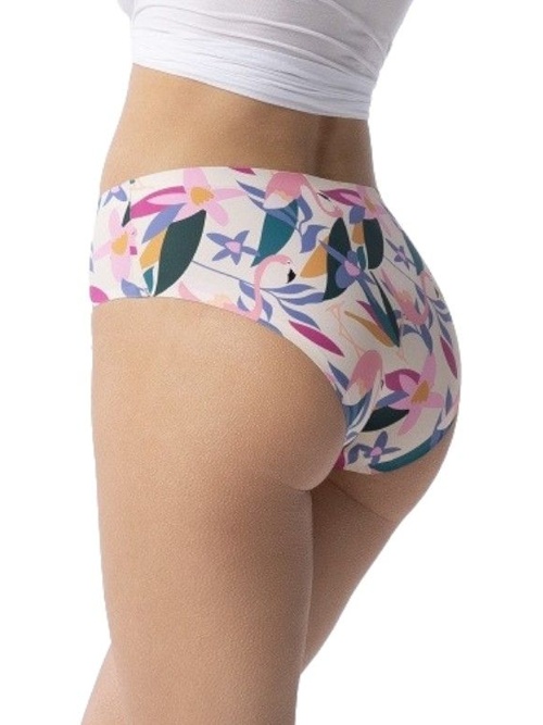 Bezešvé kalhotky Flamingo barevné