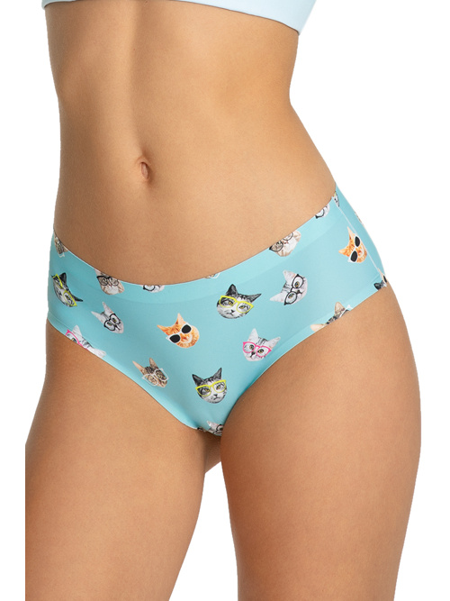 Bezšvové nohavičky Cats Simple Classic modré