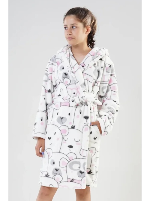 Biały szlafrok dziecięcy Polar Bear