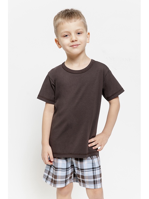 Piżama chłopięca Marcello brązowa