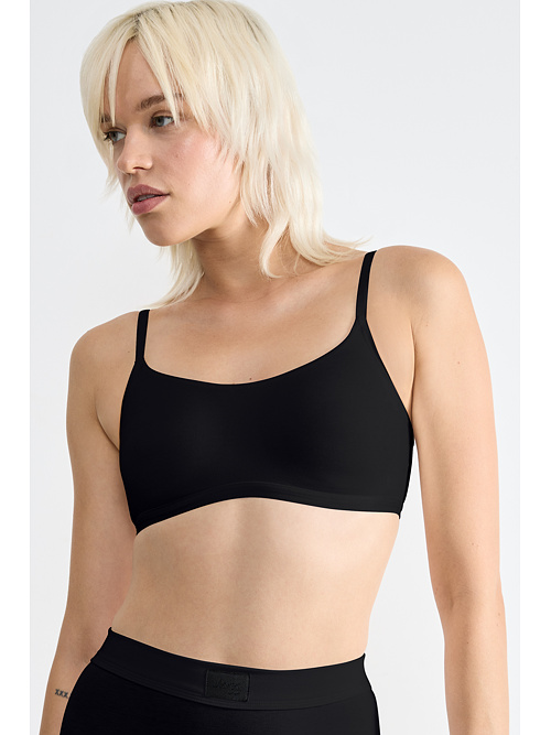 SLOGGI organic GO daily cotton TOP bez zapínání černá