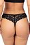 Tanga cu dantelă 245 negru