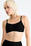 SLOGGI organic GO daily cotton TOP bez zapínania čierna
